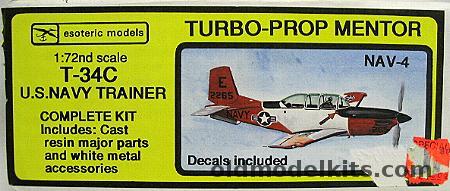 Esoteric 1/72 T-34C Turbo-Prop Mentor - US Navy Trainer, NAV-4 plastic model kit
